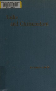 Cover of India and Christendom by Richard Garbe