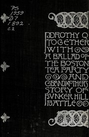 Front cover of Dorothy Q by Oliver Wendell Holmes