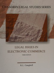 Front cover of Legal issues in electronic commerce by R. L. Campbell