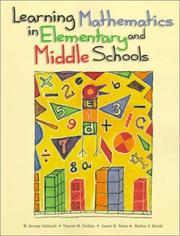 Cover of Learning mathematics in elementary and middle schools by W. George Cathcart