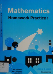 Cover of Mathematics homework practice by Roy Edwards