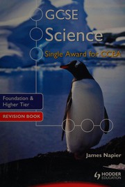 Front cover of GCSE Science Single Award for CCEA by James Napier