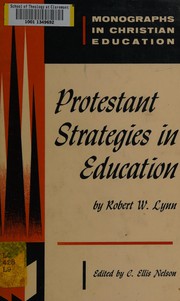 Front cover of Protestant strategies in education by Robert W. Lynn