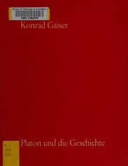 Cover of Platon und die Geschichte by Konrad Gaiser