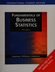 Front cover of Fundamentals of business statistics by Dennis J. Sweeney