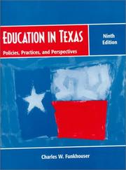 Front cover of Education in Texas by Charles W. Funkhouser