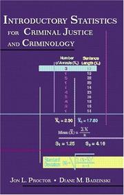 Front cover of Introductory Statistics for Criminal Justice and Criminology by Jon L. Proctor