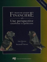 Cover of Traité de gestion financière by Mercier, Guy