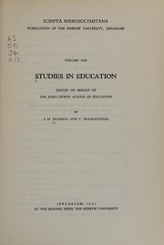 Cover of Studies in education by Alexander M. Dushkin