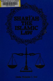 Cover of Sharīʻah by Abdur Rahman I. Doi