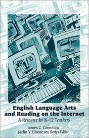 Front cover of English language arts and reading on the Internet by Jim Greenlaw