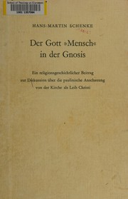 Cover of Der Gott "Mensch" in der Gnosis by Hans-Martin Schenke