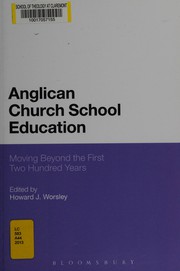 Front cover of Anglican Church school education by Howard Worsley