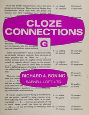 Front cover of Cloze connections by Richard A. Boning