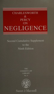 Front cover of Charlesworth & Percy on negligence by J. Charlesworth