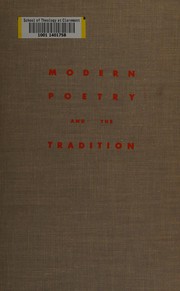 Front cover of Modern poetry and the tradition by Cleanth Brooks