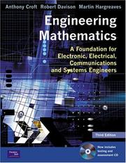 Cover of Engineering mathematics by Tony Croft