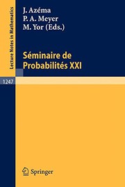 Front cover of Seminaire de Probabilites XXI by Jacques Azema