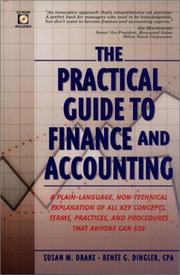 Front cover of The practical guide to finance and accounting by Susan M. Drake