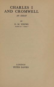 Cover of Charles 1 and Cromwell by George Malcolm Young