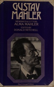 Cover of Gustav Mahler, Erinnerungen und Briefe by Alma Mahler