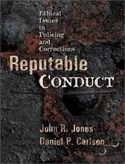 Front cover of Reputable conduct by Jones, John R. M. Ed., Ph. D