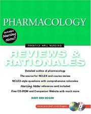 Front cover of Pharmacology by Hogan, Mary Ann MSN