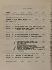 Front cover of The campus ministry and the church's mission in higher education by Samuel Norris Gibson