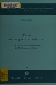 Cover of Was ist und was geschehen soll danach by Mathias Rissi