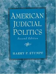 Front cover of American judicial politics by Harry P. Stumpf