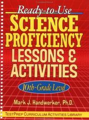 Front cover of Ready-to-use science proficiency lessons & activities, 10th grade level by Mark J. Handwerker