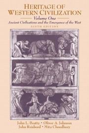 Cover of Heritage of Western Civilization, Vol. 1 by John L. Beatty