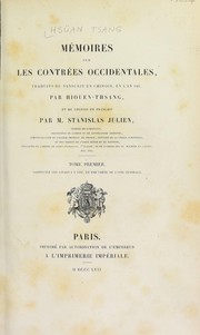 Front cover of Mémoires sur les contrées occidentales by Xuanzang