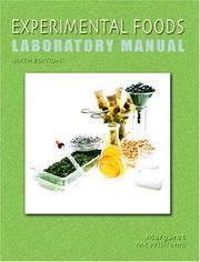 Cover of Experimental Foods Laboratory Manual by Margaret McWilliams