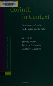 Cover of Corinth in context by Steven J. Friesen