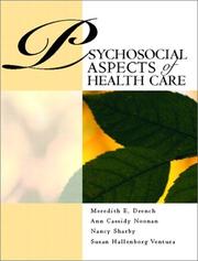 Front cover of Psychosocial aspects of health care by Meredith E. Drench