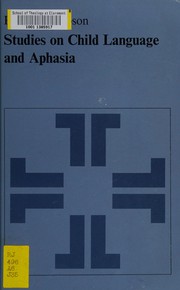 Front cover of Studies on child language and aphasia by Roman Jakobson