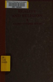 Front cover of Reality and religion by Sundar Singh