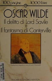Front cover of Il delitto di lord Savile by Oscar Wilde
