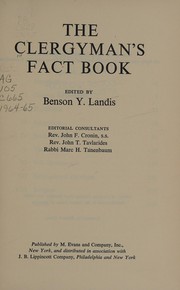 Front cover of The Clergyman's fact book by Benson Y. Landis