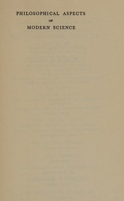 Front cover of Philosophical aspects of modern science by Joad, C. E. M.