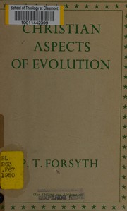 Front cover of Christian aspects of evolution by Peter Taylor Forsyth