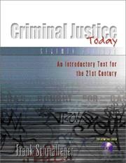 Front cover of Criminal Justice Today by Frank Schmalleger