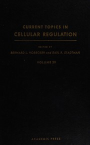 Front cover of Current Topics in Cellular Regulation by Bernard L. Horecker
