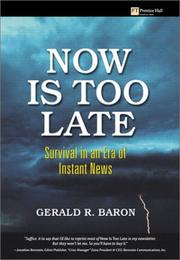 Cover of Now Is Too Late by Gerald R. Baron