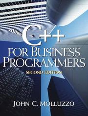 Cover of C++ for Business Programming by John C. Molluzzo