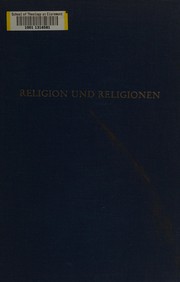 Front cover of Religion und Religionen by Gustav Mensching