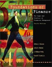 Cover of Foundations of finance by Arthur J. Keown