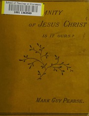 Front cover of The Christianity of Jesus Christ by Mark Guy Pearse