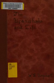 Front cover of The Upanishads and life by W. S. Urquhart